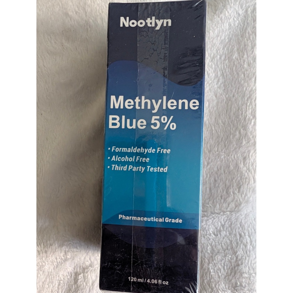 Nootlyn Methylene Blue 5% Pharmaceutical Grade USP 120ml 4.06 fl oz New Sealed
